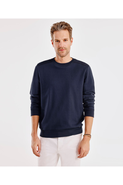 Yargıcı Triko Detaylı Sweatshirt