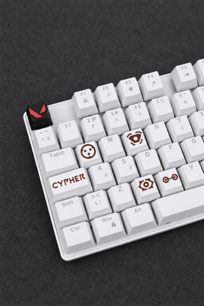 Makerpax Valorant Cypher Keycaps, Q-E-X-C Mekanik Klavye Tuşu