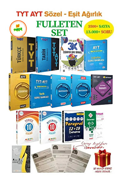 Başat Yayınları Tyt-ayt Ea-sözel Set 13000 Soru