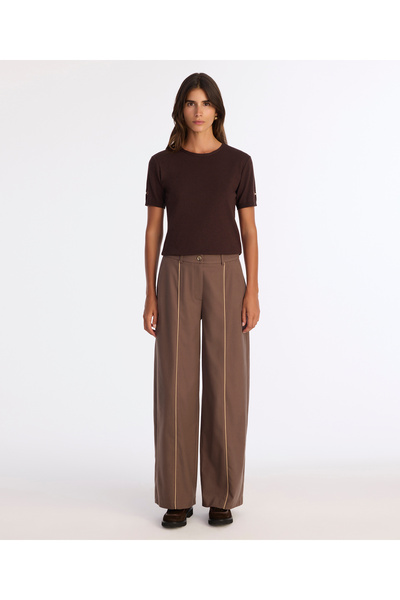 Yargıcı Wide High Waist Pants