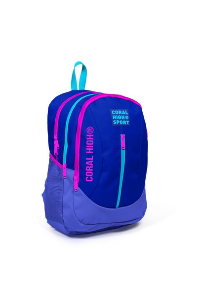 Coral High Sport Lavanta Usb Şarjlı Kulaklık Çıkışlı Dört Bölmeli Sırt Çantas...
