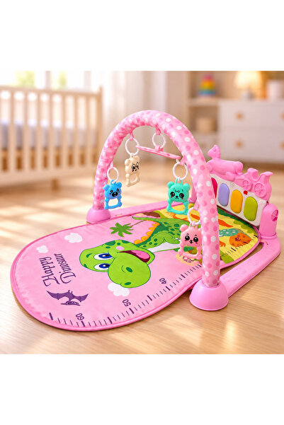 Salamandra Kids Saltea de joacă și centru de activități bebeluși cu pian și j...