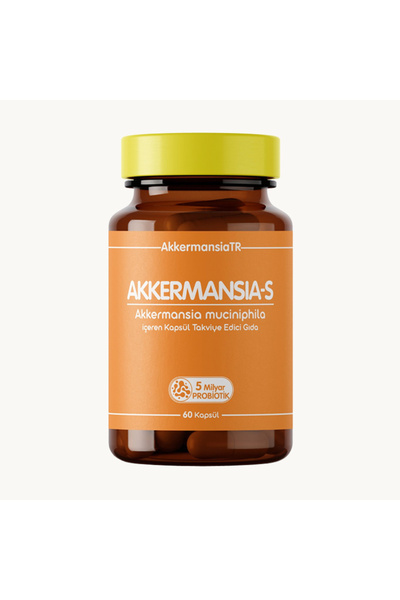 Akkermansiam-S Akkermansia Muciniphila İçeren Takviye Edici Gıda 60 Kapsül