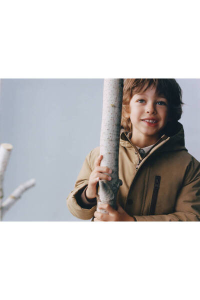 MANGO Baby Cepli kapüşonlu anorak