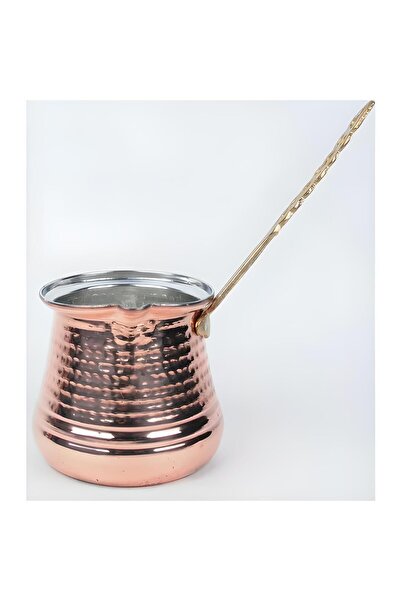 Tomurcukhome Bakır Cezve Sütlük Büyük Boy Metal kulp