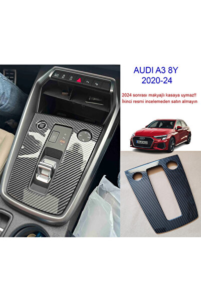 Audi A3 8Y Karbon Desenli Aksesuar Trim - A3 8Y Aksesuar Modifiye