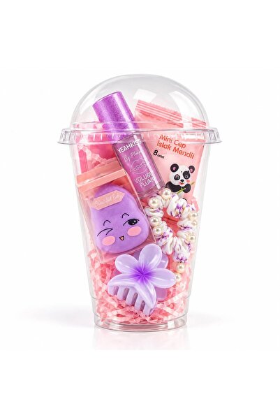 takitokadükkanım Sürpriz Hediye Seti - Dolgunlaştırıcı Lip Gloss, Makyaj Süng...