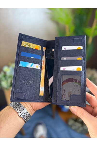 LORİS POLO Milano Hakiki Deri Unisex Telefonluk Cüzdan