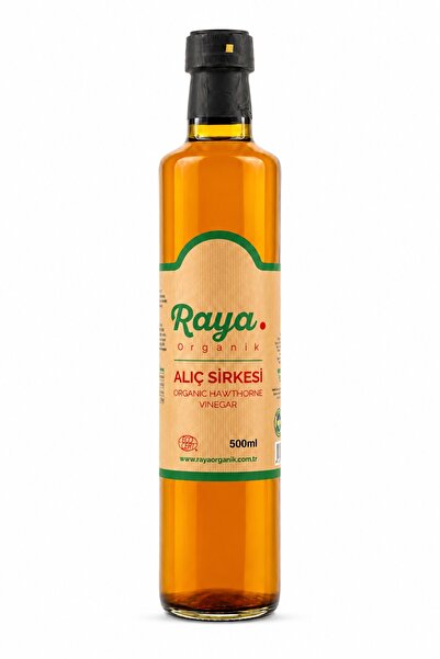 RAYA Organik Alıç Sirkesi 500 ml Cam Şişe Katkısız Geleneksel Fermente Salata...