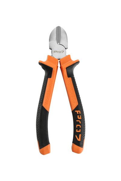 Lawazim Pro7 Cutter Plier 6inch - Diagonal Cutting Plier Black Orange