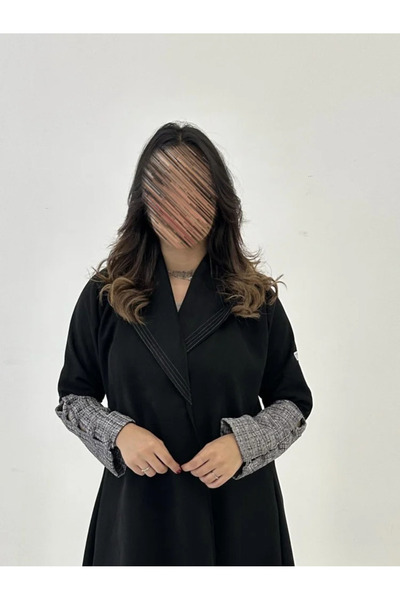 Tori Chamawah Abaya with Wool Sleeves