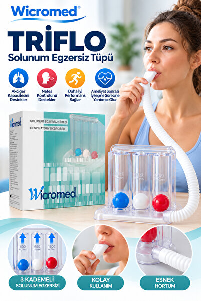 wicromed Triflo Solunum Egzersiz Tüpü 3 lü Kutulu Wicromed