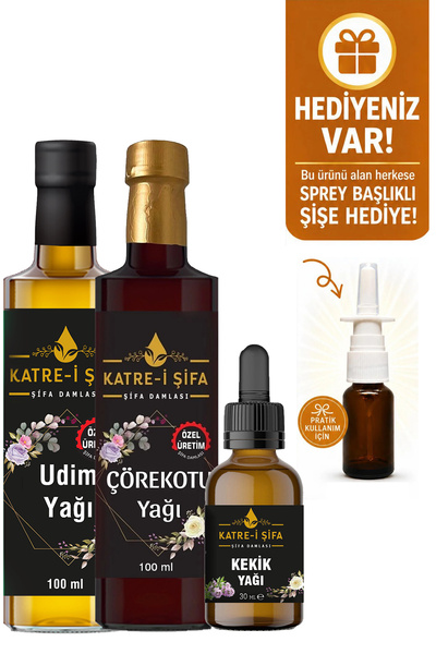 Katre-i Şifa Triple Deal Package - Special Production Udim Oil & Cold Pressed...