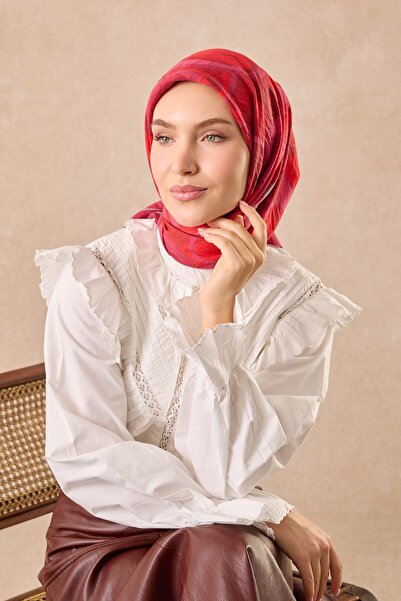 Silk Home Велора шал Абстрактен Фуксия