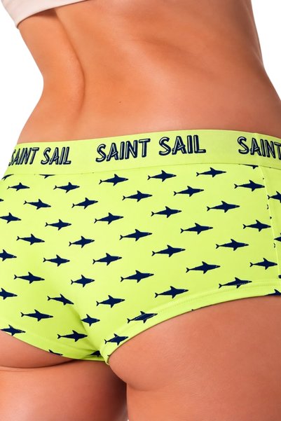 Saint Sail مجموعة من 3 سراويل داخلية نسائية مطبوعة من نسيج ليكرا القطني المرن