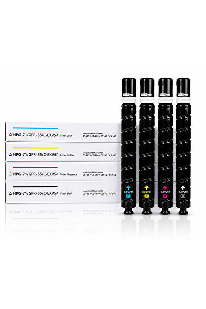 Generic KPC Compatible Replacement for Canon C-EXV 51 Toner Cartridge Set Rep...