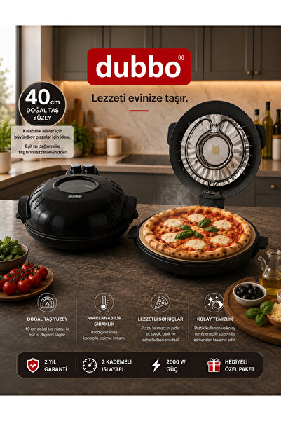 dubbo 2000 W.40 cm CAMLI PİZZA,LAHMACUN,KEK,ET TAVUK BALIK VS.** TAŞFIRIN