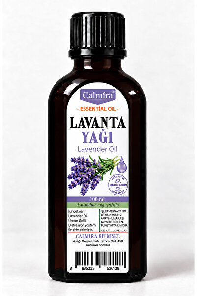 CALMİRA Lavanta Yağı 100 ml | Lavender Essantial oil | Saf & Katkısız