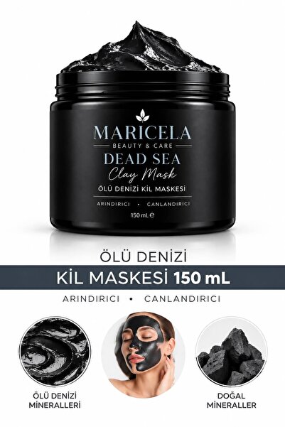 Maricela Ölüdeniz Kil Maskesi Kolajen Siyah Nokta Gözenek Sıkılaştırıcı Ölü D...