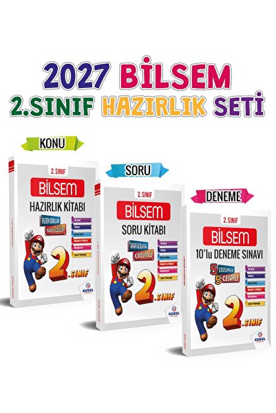 Kurul Yayıncılık 2027 2.sınıf Bilsem Hazırlık Kitapları Seti 3 Lü Konu Soru D...