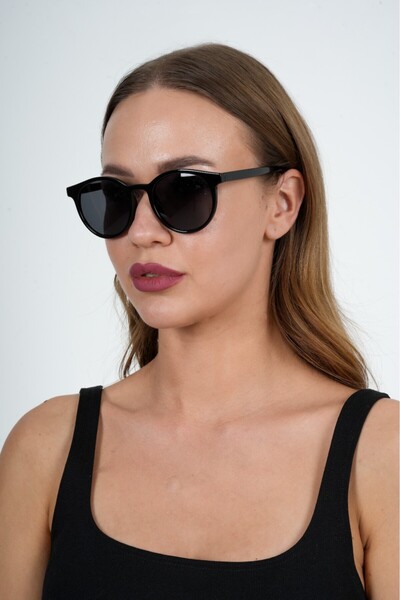 Polo Exchange Black Round Sunglasses