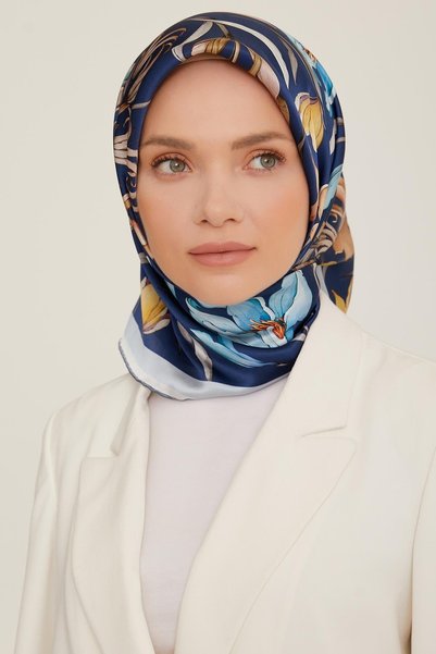 Armine Sport Eşarp - 8825-39 Lacivert
