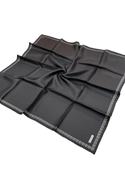 Armine İpek Eşarp 2025 Kış - 9260-80 Antrasit Twill