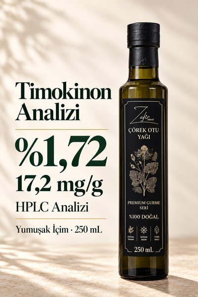 zafirnatural Soğuk Sıkım Çörek Otu Yağı 250 ml | Yumuşak İçim | Zafir Natural