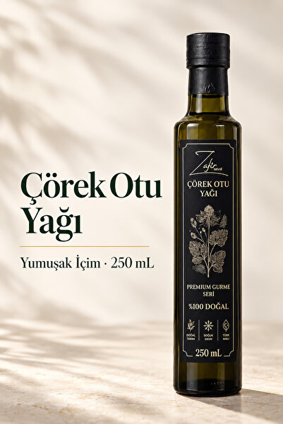 Soğuk Sıkım Çörek Otu Yağı 250 ml | Yumuşak İçim | Zafir Natural