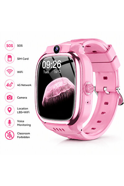 Tovstore Ceas Smartwatch pentru Copii, Ceas inteligent, Conectivitate 4G, Loc...