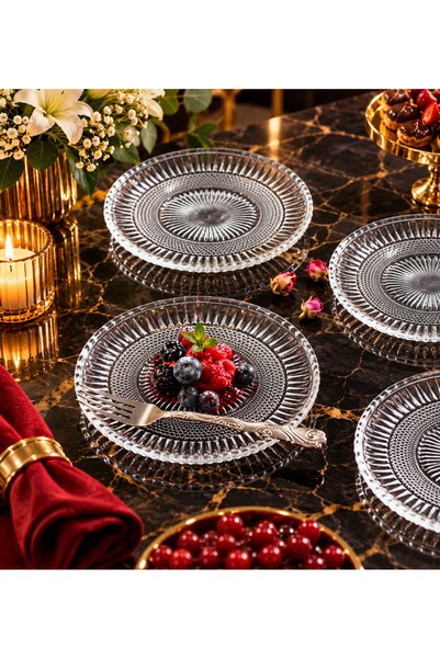 çukurova home Şık Pasta Tabağı ( 6 Adet ) 16 cm