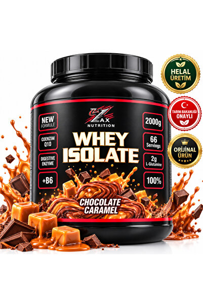 zax nutrition Karamel Cholate Premium 2000 gram Whey Isolate
