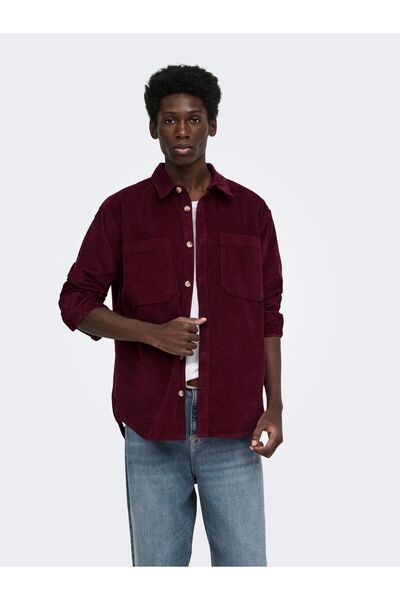 Only & Sons Hemd ONSALP Cord Hemd