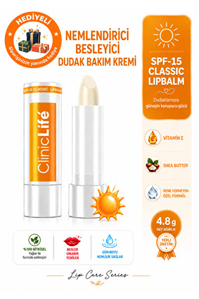 Nemlendirici besleyici dudak bakım kremi 4,8gr spf-15 lip balm