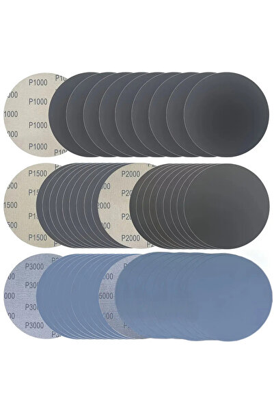 Choice1 Sand Plate 1000-5000 5 inch / 125mm, 50 Pieces of Hook and Loop Wet a...