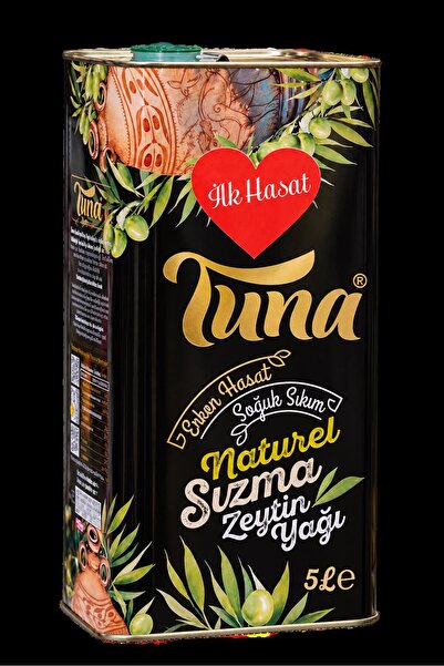 Tuna Erken Hasat Soğuk Sıkım Zeytinyağı 5 lt