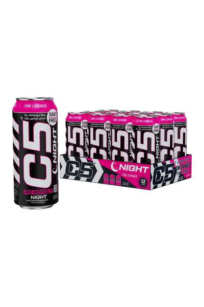 C5 Drink Night Pink Lemonade, Pre Workout - pack of 12
