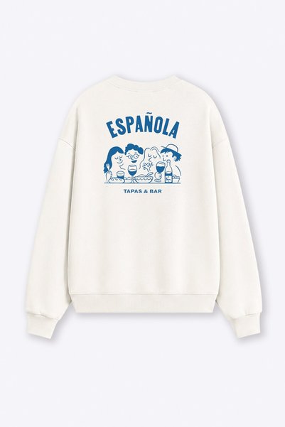 Monila Kadın Premium Kumaş 3 İplik Sırtı Baskılı Sweatshirt