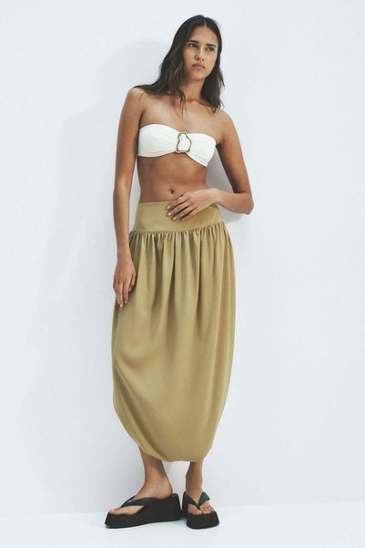 H&M Bubble-hem tulip skirt