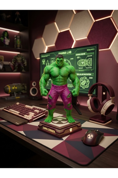 Dest Studio 3D İnanılmaz Hulk Figürü (18 cm)