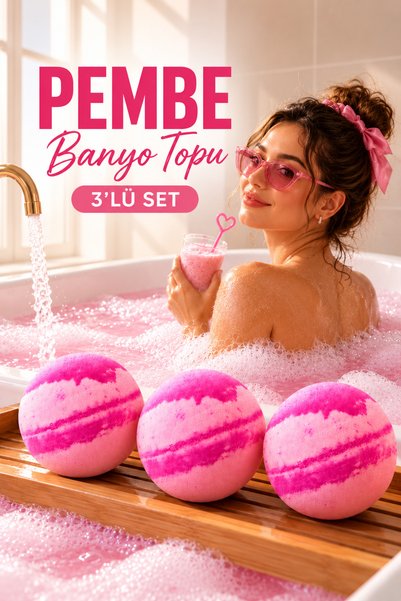 Vivaldi Home Pembe Banyo Topu,nem Bombası, Jakuzi, Küvet & Manikür, Pedikür T...