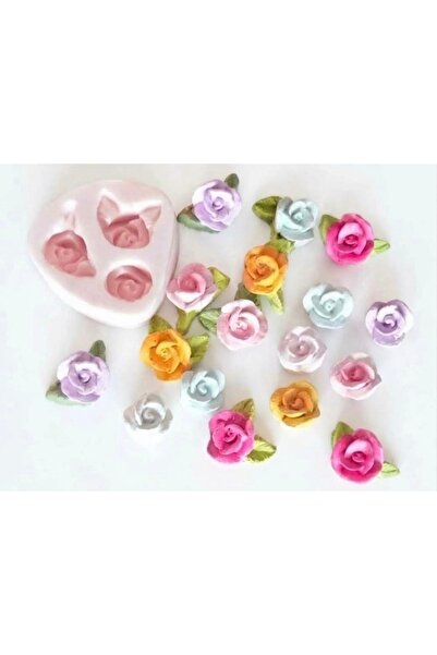 morlalem m 3-Piece Rose Flower Silicone Mold K-1645, Polyester Scented Stone ...