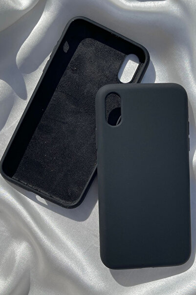 Revasser iPhone XS MAX için Kılıf Lansman Logolu İçi Yumuşak Kadife XS MAX kı...