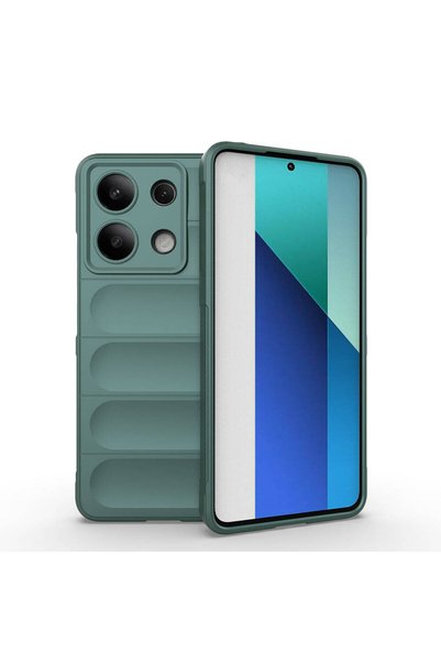 Başkenttekno جراب Xiaomi Redmi Note 13 4G مصنوع من مادة TPU المرنة بتصميم سطح...