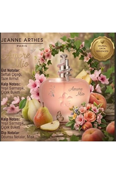 Amore Mio EDP 100 ml Kadın Parfümü – Şeftali Çiçeği & Armut Notalı Özel Seri
