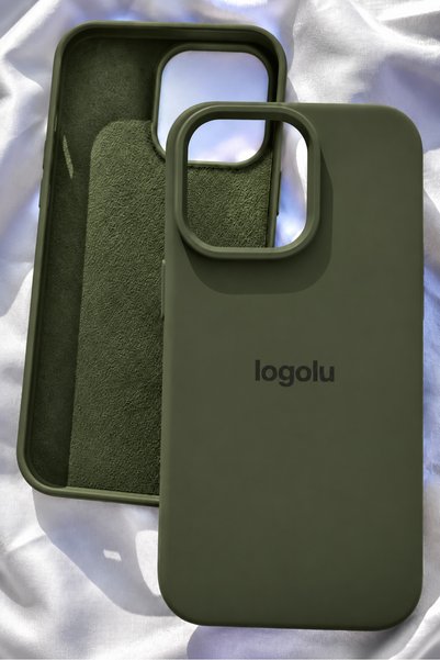 Revasser iPhone 13 Pro için Kılıf Lansman Logolu İçi Yumuşak Kadife 13 Pro kı...