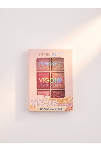 PİNK KEY Pink K Figure Baked Blush Palette 6 Colors - 02