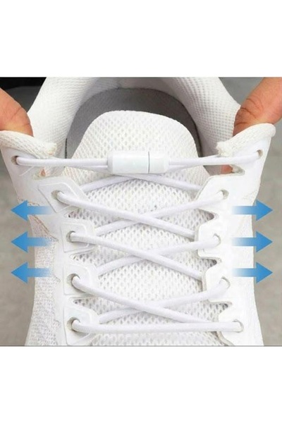 srtfootcare Akıllı Vidalı Kilitli Elastik Outdoor Ayakkabı Bağcığı Yuvarlak 1...