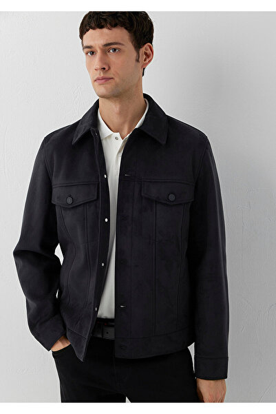 Mavi Black Faux Suede Jacket Regular Fit / Normal Cut 0110868-71379
