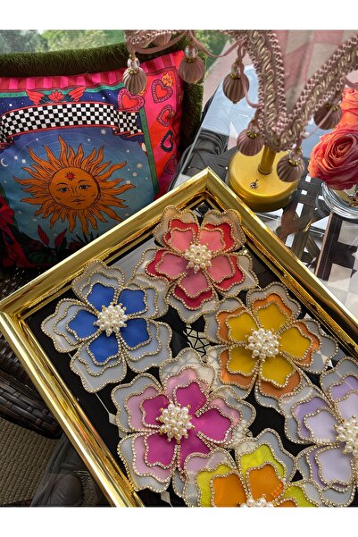 Rose Atelier Bursa Taşlı Sunum Peçetesi 6lı -Zümra